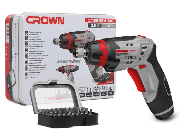 مفك براغي لاسلكي CROWN 3.6 فولت | CT22024