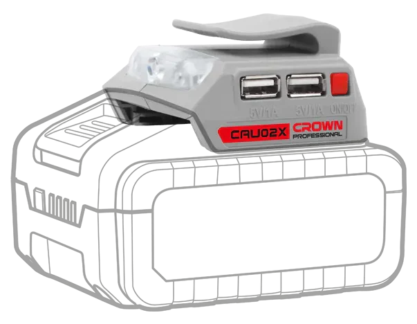 شاحن بطارية USB لاسلكي 20 فولت كراون | CAU02X | Crown شاحن بطارية USB لاسلكي 20 فولت كراون | CAU02X | Crown