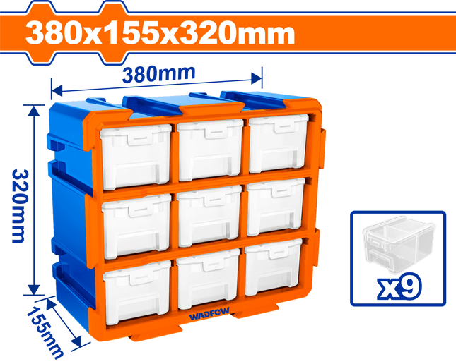 وحدة تخزين براغي 38cm وادفو  WTB8331  -عمان هاردوير