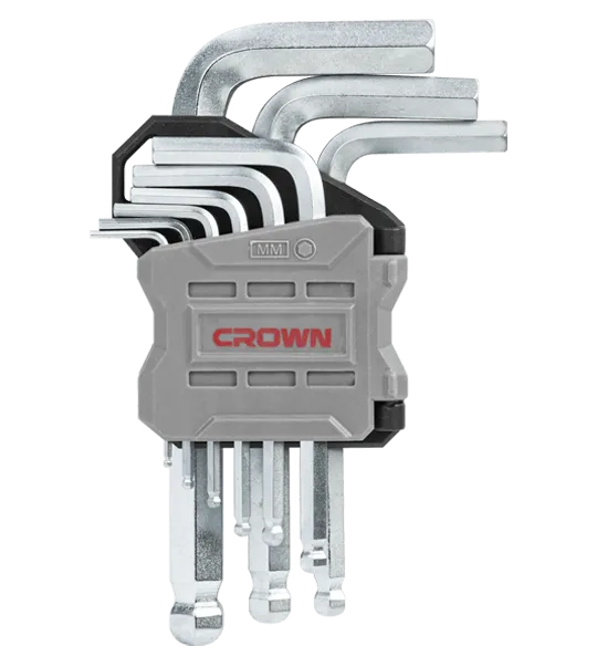 طقم الن كي مسدس 9 قطع كراون | CPHOK-BMAX09 | Crown طقم الن كي مسدس 9 قطع كراون | CPHOK-BMAX09 | Crown
