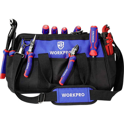 WORKPRO 40cm Industrial Canvas Tool Bag with Wheels (WP281007)