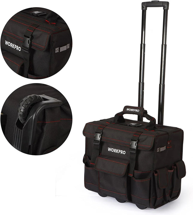 WORKPRO طقم أدوات ١٧٦ قطعة بحقيبة عربة