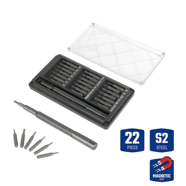 مجموعة مفكات براغي دقيقة من WORKPRO مكونة من 21 قطعة مع