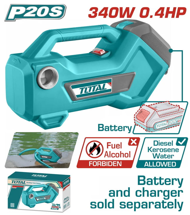 TTPLI2001 20V Cordless Water Pump - 760 GPH, 4500 RPM