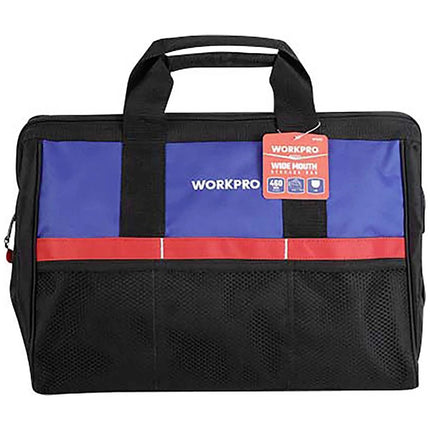 حقيبة تخزين أدوات WORKPRO بفم واسع 18 بوصة