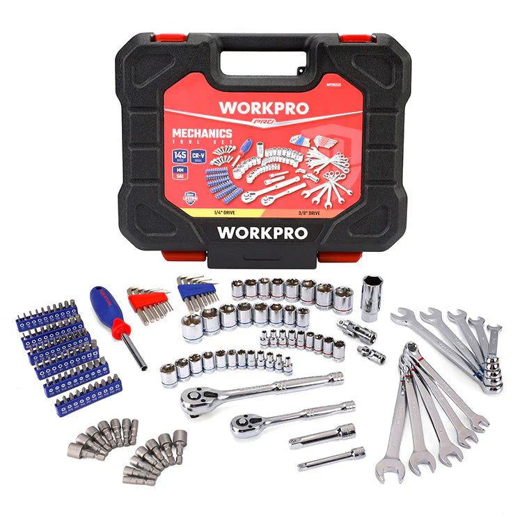 WORKPRO طقم أدوات ميكانيكي ١٤٥ قطعة | WORKPRO طقم أدوات ميكانيكي ١٤٥ قطعة |