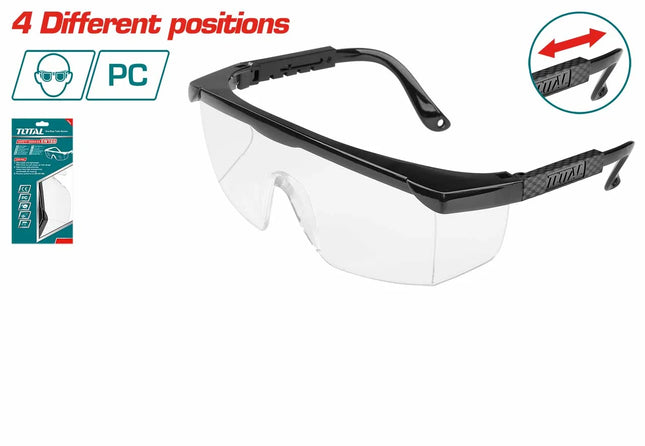 Total TSP342 Anti-Scratch Transparent Safety Glasses