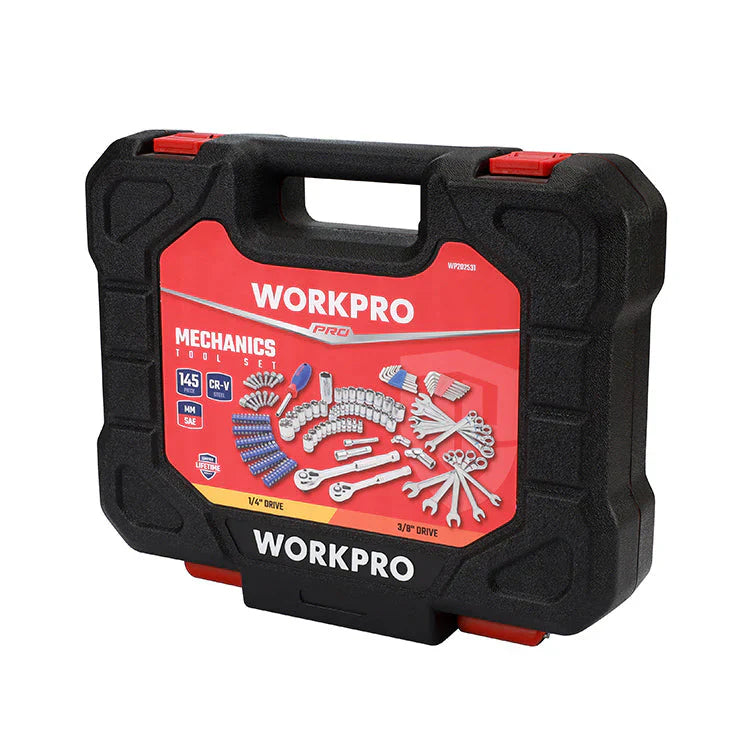 WORKPRO طقم أدوات ميكانيكي ١٤٥ قطعة | WORKPRO طقم أدوات ميكانيكي ١٤٥ قطعة |