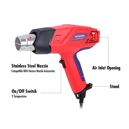 سشوار حراري WORKPRO بقوة ٢٠٠٠ واط | WP474000