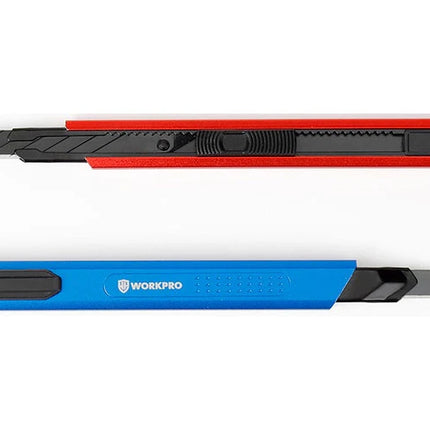 مشرط تخطيط رفيع WORKPRO من الألومنيوم مقاس 9 مم