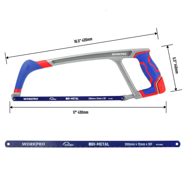 منشار WORKPRO عالي التحمل من الألومنيوم مقاس 300 مم (12 بوصة) | WP215027