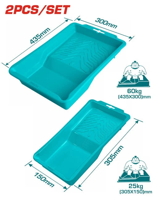 Total Paint Roller Tray Set, 2 pieces