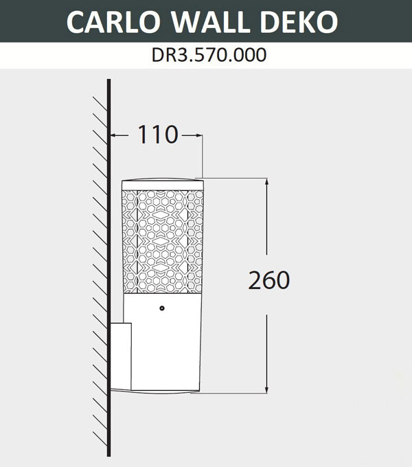 مصباح حائط فوماجالي 34 سم - أسود