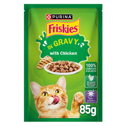 Friskies Chicken in Gravy Wet Cat Food Pouch 85g