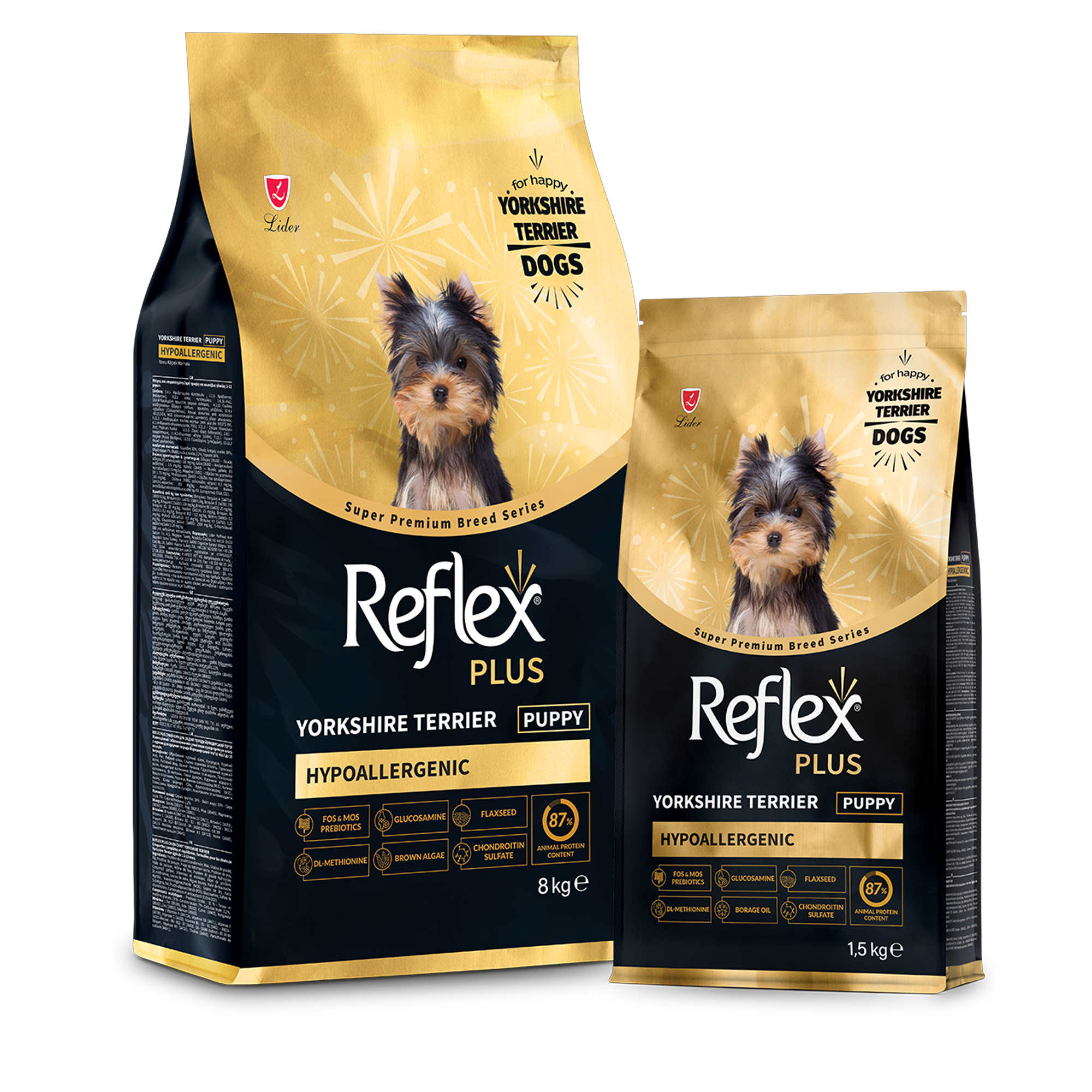 Reflex Plus Yorkshire Terrier Puppy Food 1.5kg |
