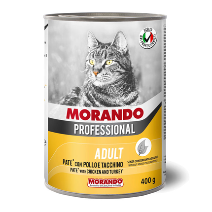 Morando ADULT PATÉ WITH CHICKEN AND TURKEY 400g