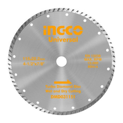 طارة قص بورسلان 7" شفرة INGCO 180X22.2MM، تصميم مريح لآلات TC6501 من INGCO