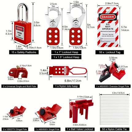 خزانة اقفال لوتو حجم كبير للصيانة داخل المصانع