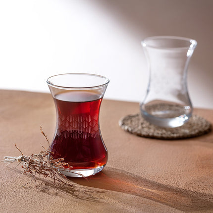 طقم لافيم-سوفت رين 6 أكواب شاي بقاعدة سميكة