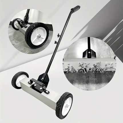 مكنسة أرضية مغناطيسية يدوية بطول 36 بوصة