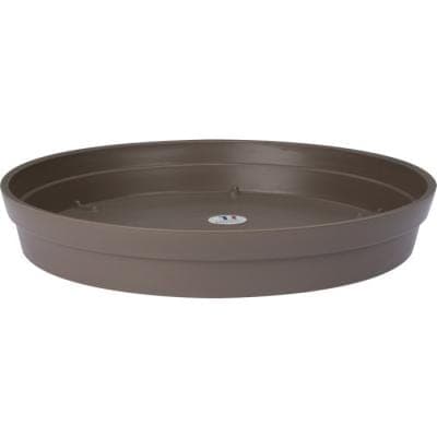 EDA Planters, Pots, & Outdoor Storage Taupe Saucer Diameter 34.5CM صحن قوار