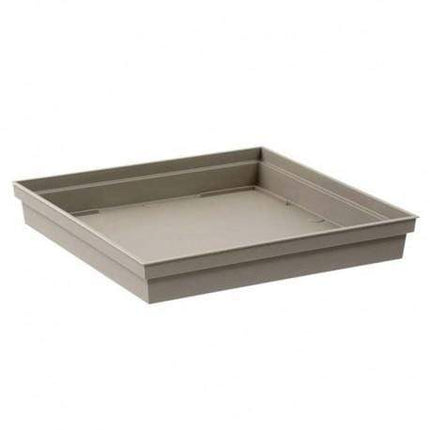 EDA Planters, Pots, & Outdoor Storage Taupe Square Saucer صحن قوار مربع
