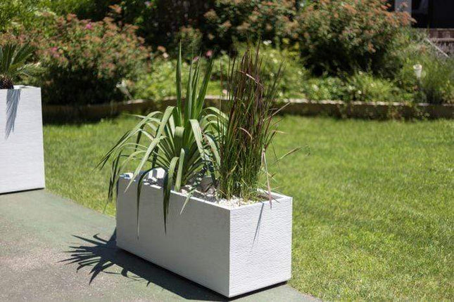 EDA Planters, Pots, & Outdoor Storage White Wall Planter 98L قوار 98 لتر