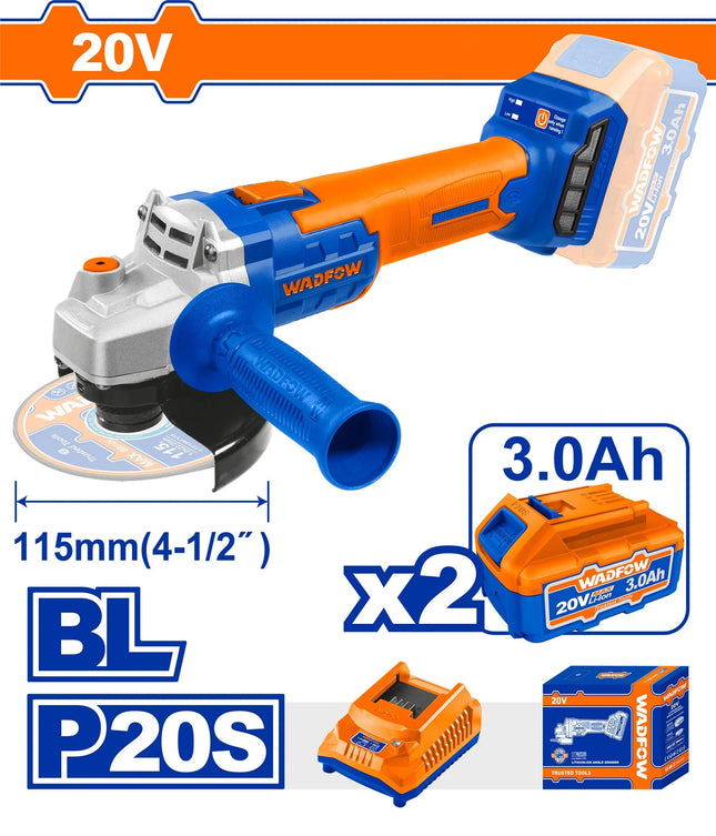 صاروخ شحن 20فولت مع بطاريتين 3.0A BRUSHLESS وادفو  WLAPM22  -عمان هاردوير