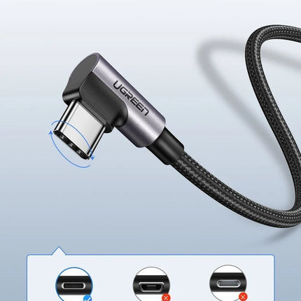 Ugreen USB A to C Quick Charging Cable (Black) / 60126-60127-60128