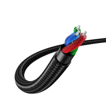 كابل AUX بزاوية Ugreen 2 × Mini Jack 3.5 مم أزرق / AV112