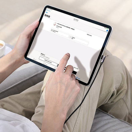 كابل بيانات UGREEN USB-C 2.0 ذكر إلى USB-C 2.0 ذكر بزاوية 90 درجة /US255