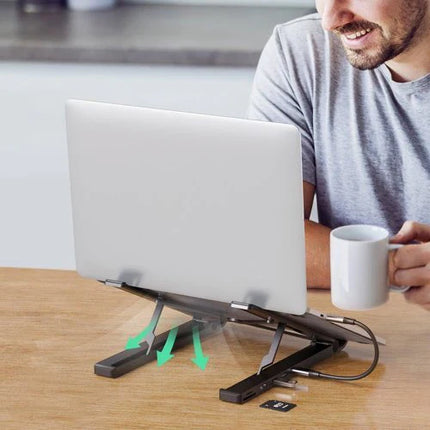 قاعدة توصيل يوجرين من تايب سي إلى 2*USB3.0+HDMI+SD+TF قارئ بطاقات /80551