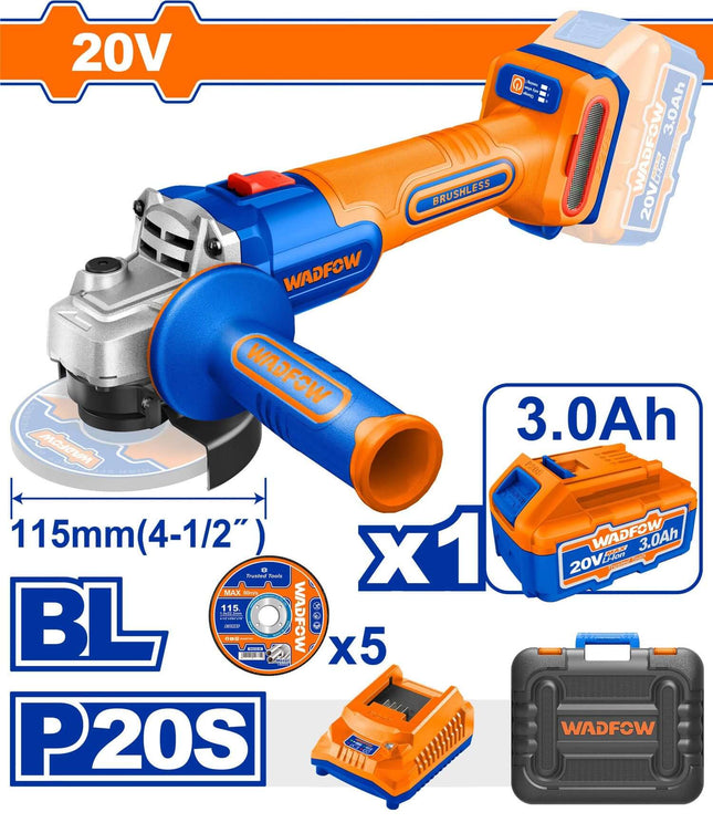 صاروخ شحن 20فولت مع بطارية 3.0A BRUSHLESS وادفو  WLAP522  -عمان هاردوير
