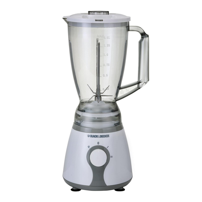 خلاط بلاستيك بقوة 300 واط سعة 1.5 لتر بـ 6 شفرات ماركة Black & Decker