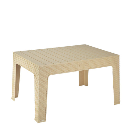 طربيزه هافانا راتان بلاستيكية بملمس خشابي – لأثاث الحدائق