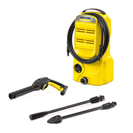 Kärcher pump with a flow rate of 360 liters/hour and two spray heads.