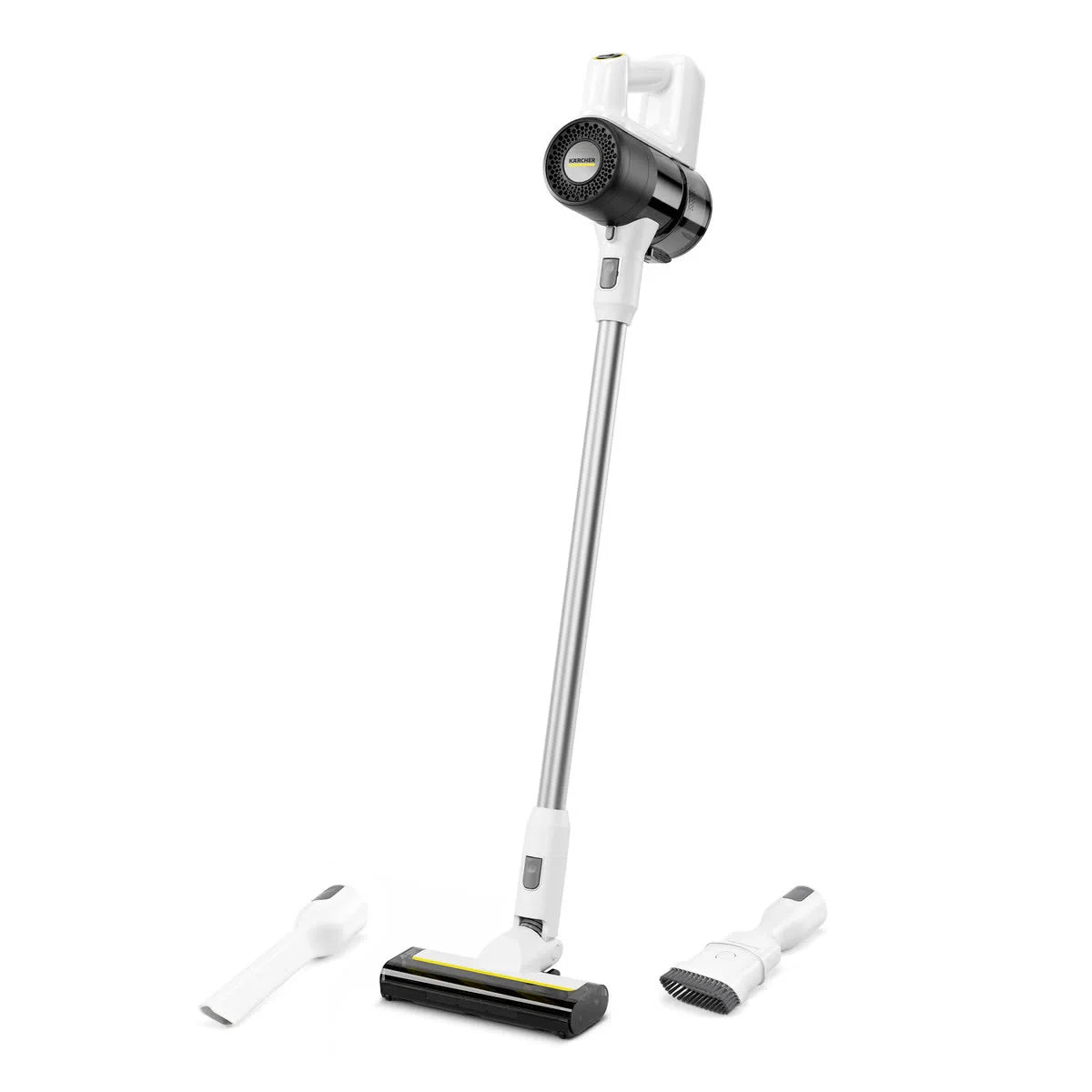 مكنسة لاسلكية كارشر بلون أبيض مع شحن USB‑C، تعمل حتى 40 دقيقة | Karcher