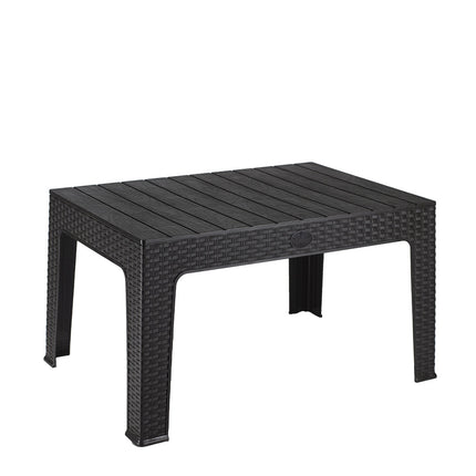 طربيزه هافانا راتان بلاستيكية بملمس خشابي – لأثاث الحدائق