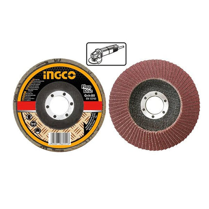 قرص سنفرة فلاب (Flap Disc) انكو 115 ملم P80 للتشطيب