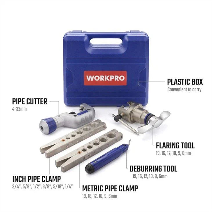 طقم تفلير WORKPRO من 5 قطع (SAE و METRIC) | طقم تفلير WORKPRO من 5 قطع (SAE و METRIC) |