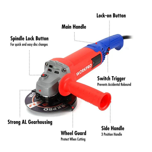 آلة جلخ الزاوية احترافية ١٢٥ مم | WP472001