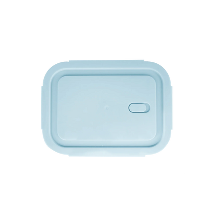 وعاء تخزين طعام زجاجي مستطيل