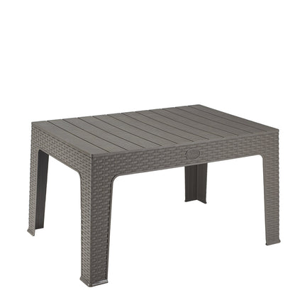 طربيزه هافانا راتان بلاستيكية بملمس خشابي – لأثاث الحدائق