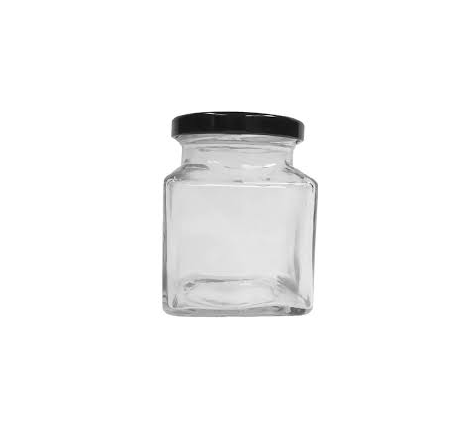 HABANNAKEH Tins square glass jars||مرطبان