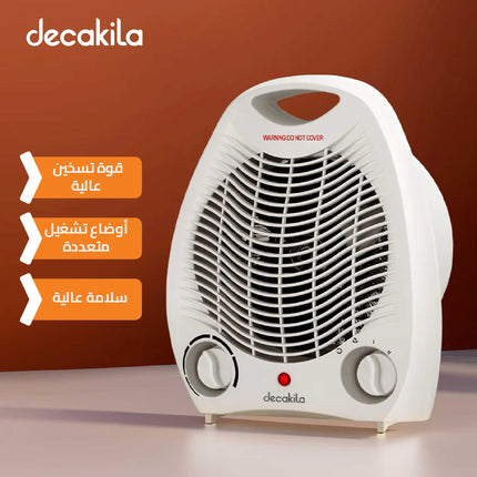 Dakkakila 2000W Electric Fan Heater – Fast Heating with Multiple Cooling and Heating Modes