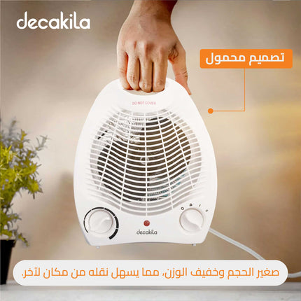 Dakkakila 2000W Electric Fan Heater – Fast Heating with Multiple Cooling and Heating Modes