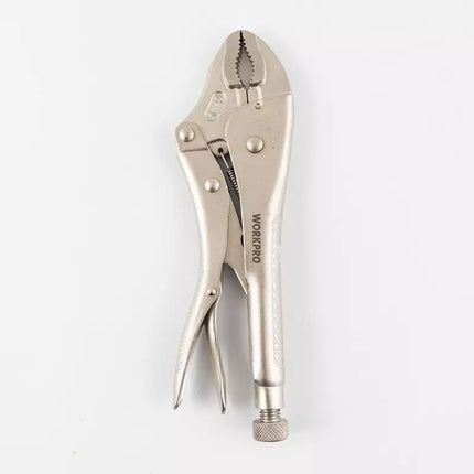 كماشة WORKPRO CR-V ذات الفك المنحني والقفل مقاس 10 انش