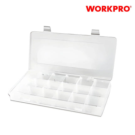 صندوق بلاستيكي مقسم إلى 18 خانة من WORKPRO