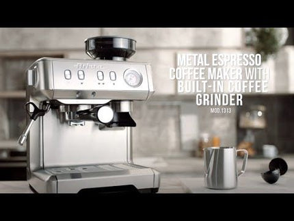 ماكينة إسبريسو ومطحنة قهوة من Ariete - فضي