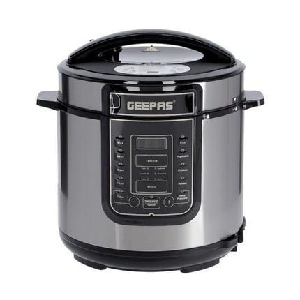 GEEPAS 6L Electric Pressure Cooker with 14 Cooking Programs